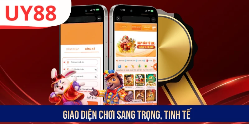 Giao diện chơi sang trọng, tinh tế